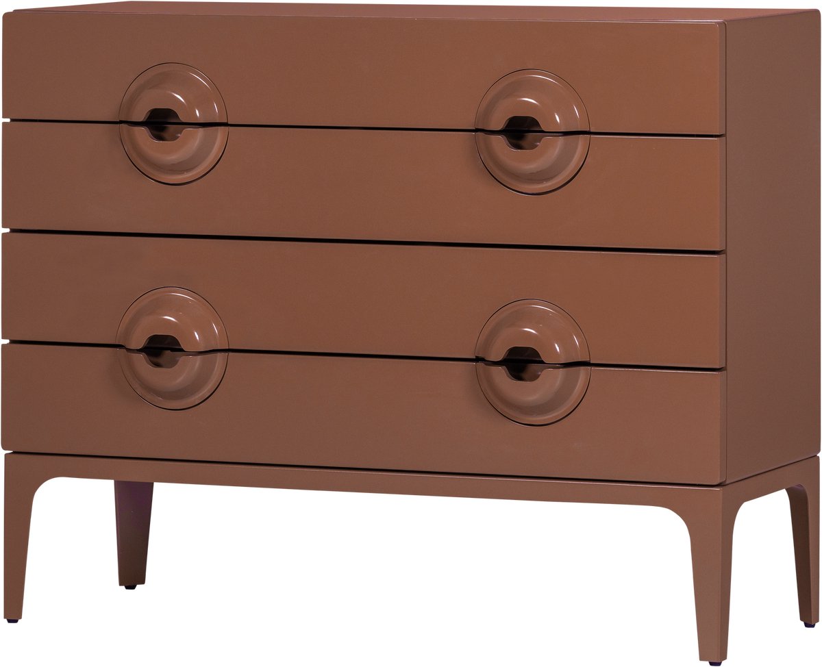 Cómoda Woood merge - madera - rosa viejo - 89x110x44