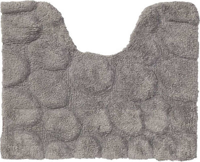 Sealskin pebbles toilet mat 50x60 cm - cotton - gray