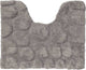 Tappetino WC ciottoli di foca 50x60 cm - cotone - grigio