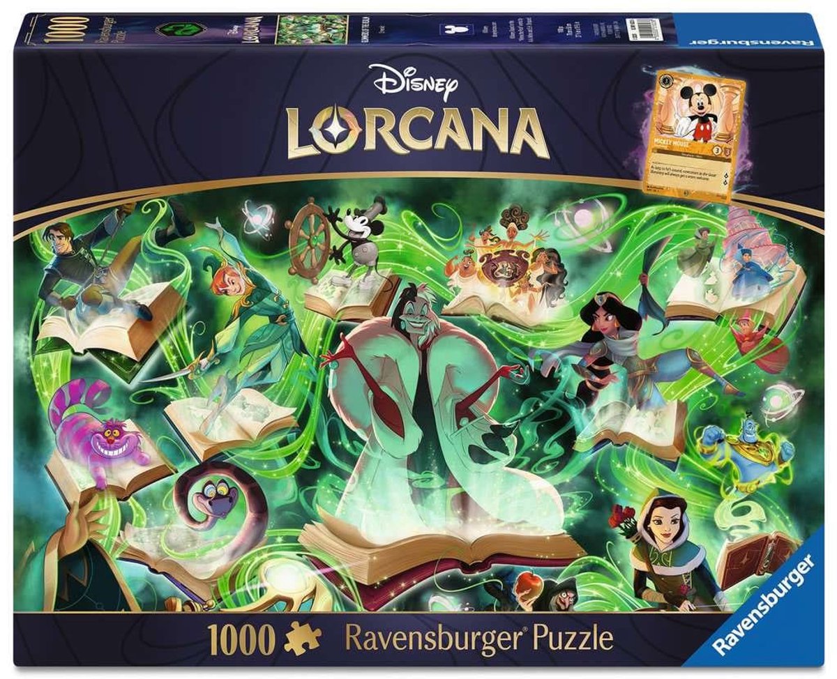 Puzzle Ravensburger Disney Lorcana Gimmers of the Realm: Emerald - 1000 pezzi.