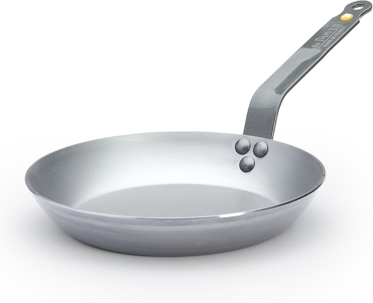 Sartén Debuyer de Buyer mineral b 24 cm – chapa de acero – sin pfas – efecto antiadherente natural – fabricada en Francia