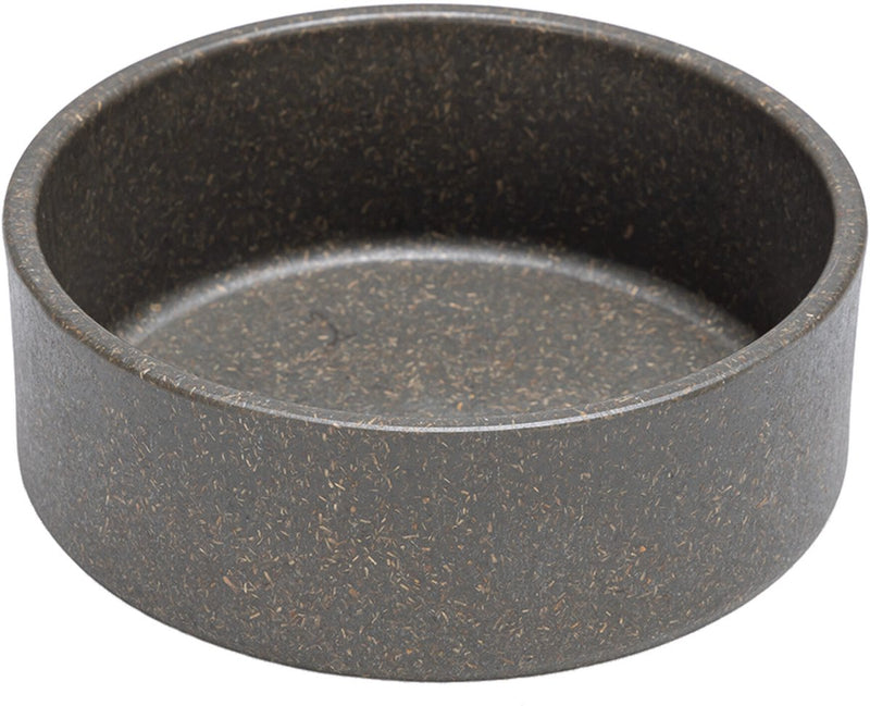 Designed by lotte noor voerbak hond - eetbak drinkbak - vaatwasserbestendig - bamboe - grijs - 12 cm