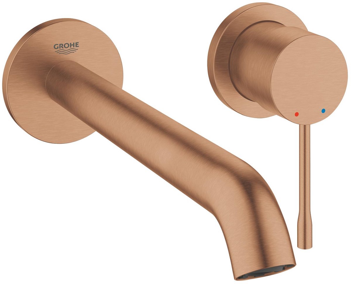 Grohe essence nuevo grifo para lavabo empotrado de pared - parte empotrada - sin parte empotrada - caño largo - bronce mate - 19967dl1
