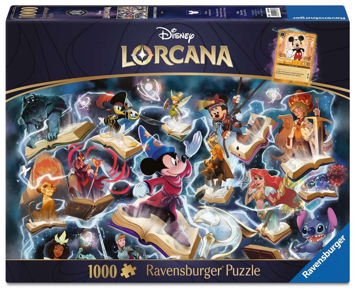 Puzzle Ravensburger Disney Lorcana Barlumi del Regno: Acciaio - 1000 pezzi.