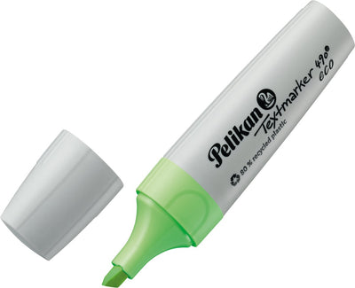 Pennarello Pelikan 490 - evidenziatore eco - verde - 10 pezzi