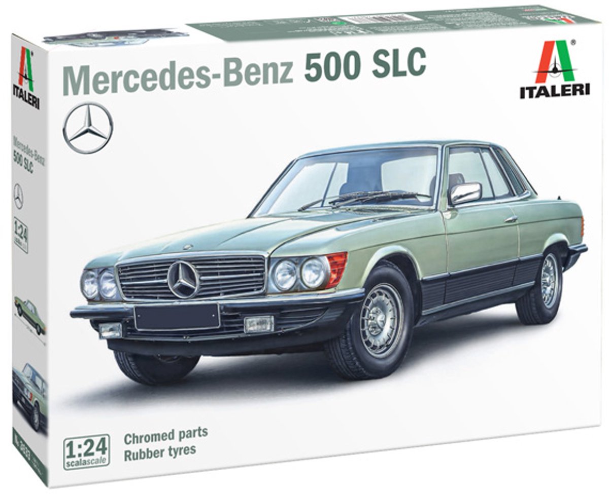 Italeri model kit car - 3633 mercedes-benz 500 slc auto in plastica - 1:24 - modellismo