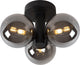 Lucide trudy - lampada da soffitto (plafoniera) bagno - ø 28 cm - 3xg9 - ip44 - nero