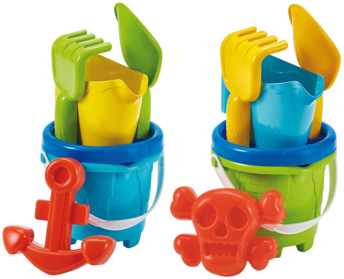 Secchio ecoffier set pirata con accessori, 6dlg.
