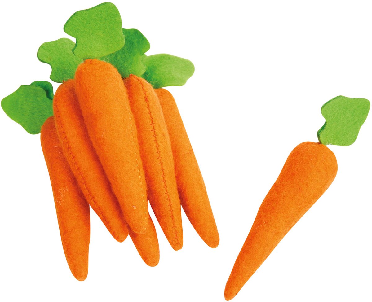 Pequeño fábrica de zanahorias de comida de juguete, 7dlg.