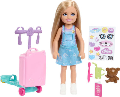Muñeca barbie club chelsea sin límites aventura - con funda para scooter y accesorios