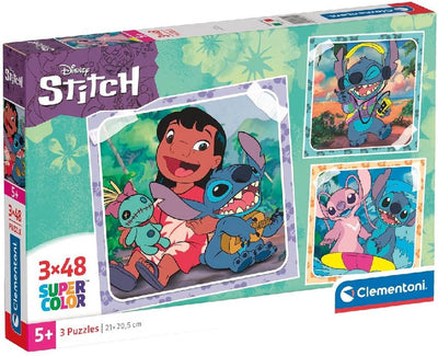 Puzzle clementoni puzzle Super Color Square Stitch, 3x48st.