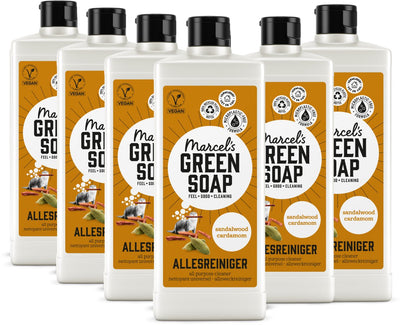 Marcel's green soap allesreiniger - sandelhout kardemom - 6 x 750ml