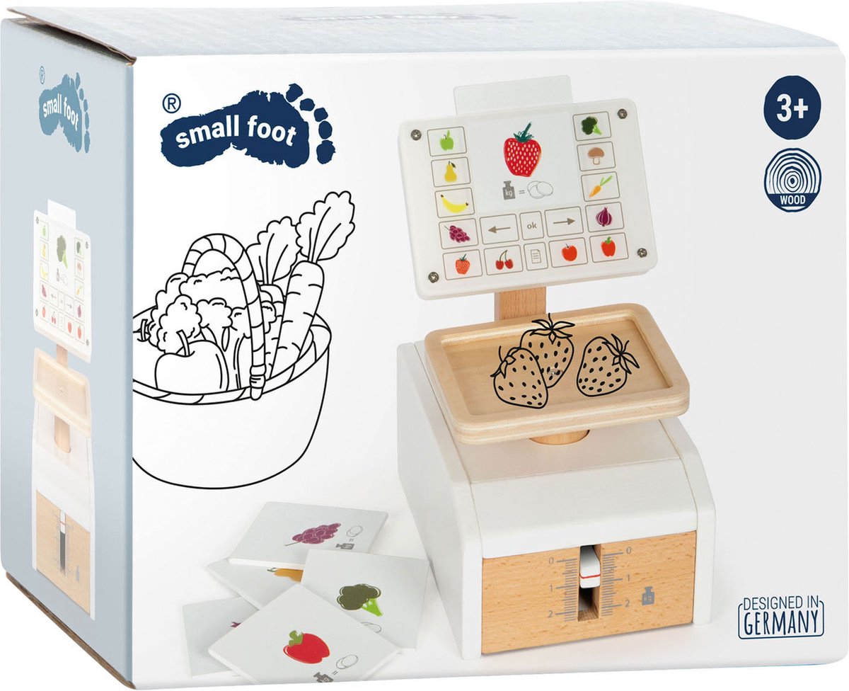 Small foot - houten weegschaal fresh