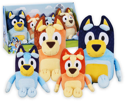 Moose toys bluey pluche knuffels set - 4st.