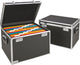 Custodia grande Leitz A4 - per 30 cartelle sospese - alluminio - nera