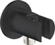 Grohe quickfix vitalio universal wandaansluiting met afvoerbocht en wandhouder voor handdouches - matte black