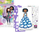Crayola - creazioni - libro da colorare - set moda glam - set disegno con stencil e adesivi per bambini