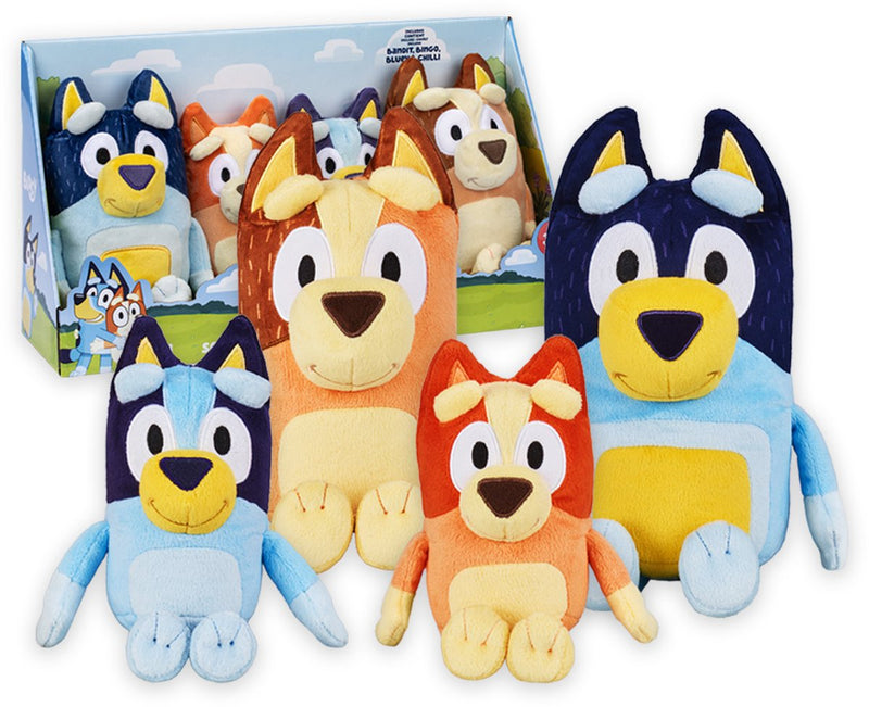 Set de peluches Spectron bluey - 4 piezas.