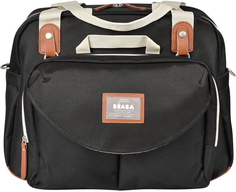 Béaba geneve - borsa per pannolini - borsa per la cameretta - stile modulare - grande capacità - inclusa borsa per il pranzo isotermica - nero