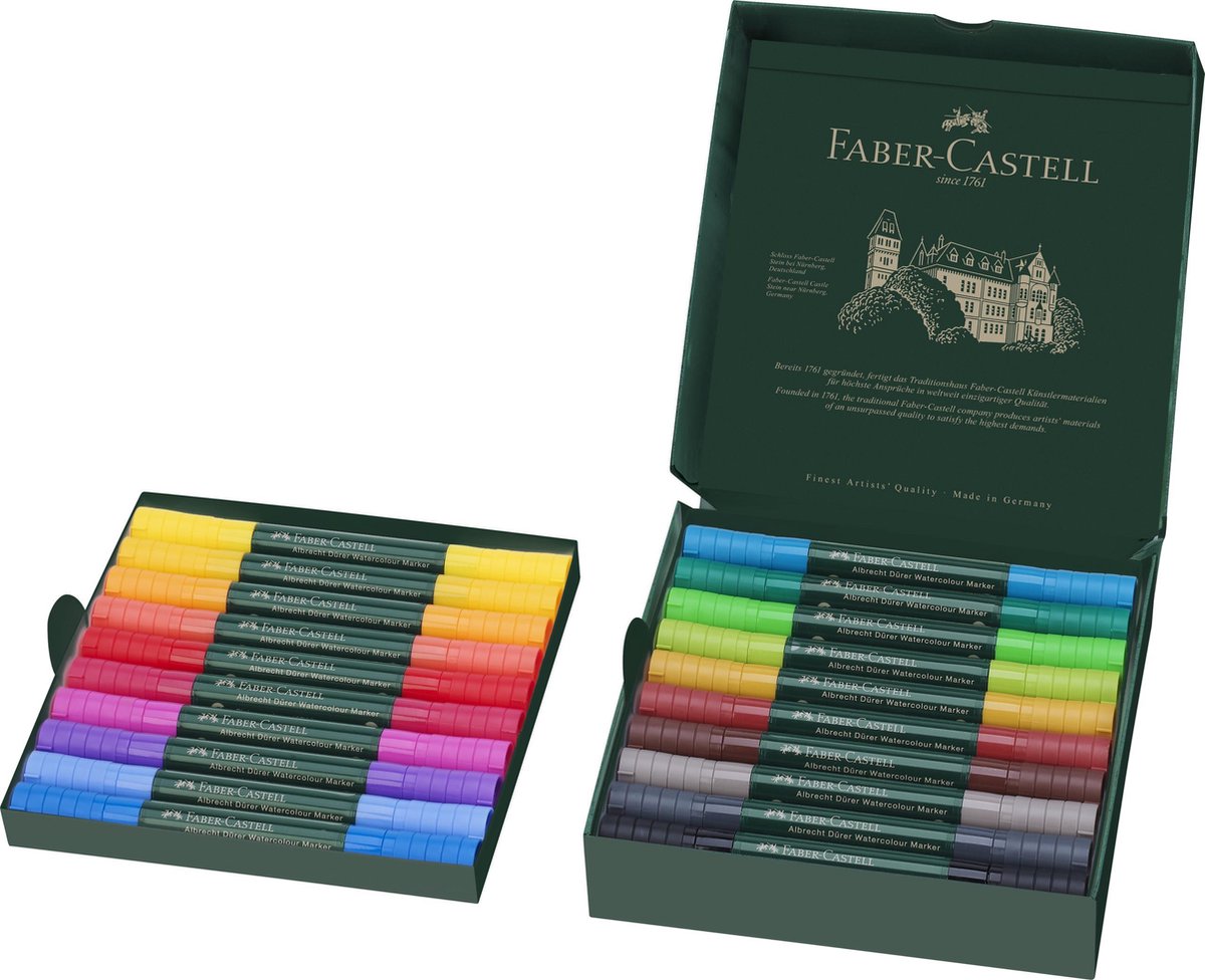 Faber-castell aquarel marker - albrecht durer - doos 20 stuks - fc-160320