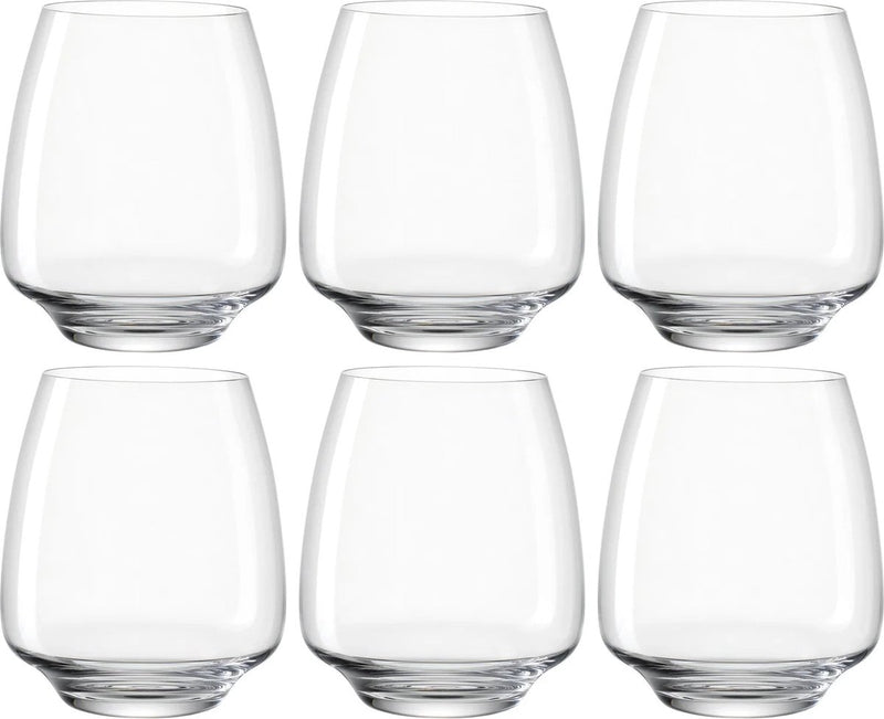 Vaso largo Leonardo 460ml cesti - set 6