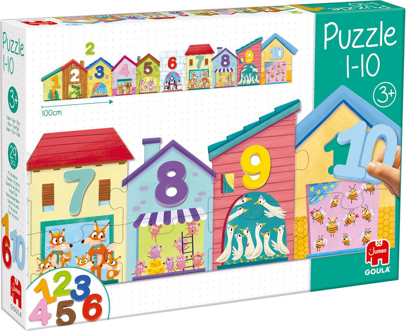Goula jumbo - - puzzle di conteggio 1-10 - puzzle per bambini