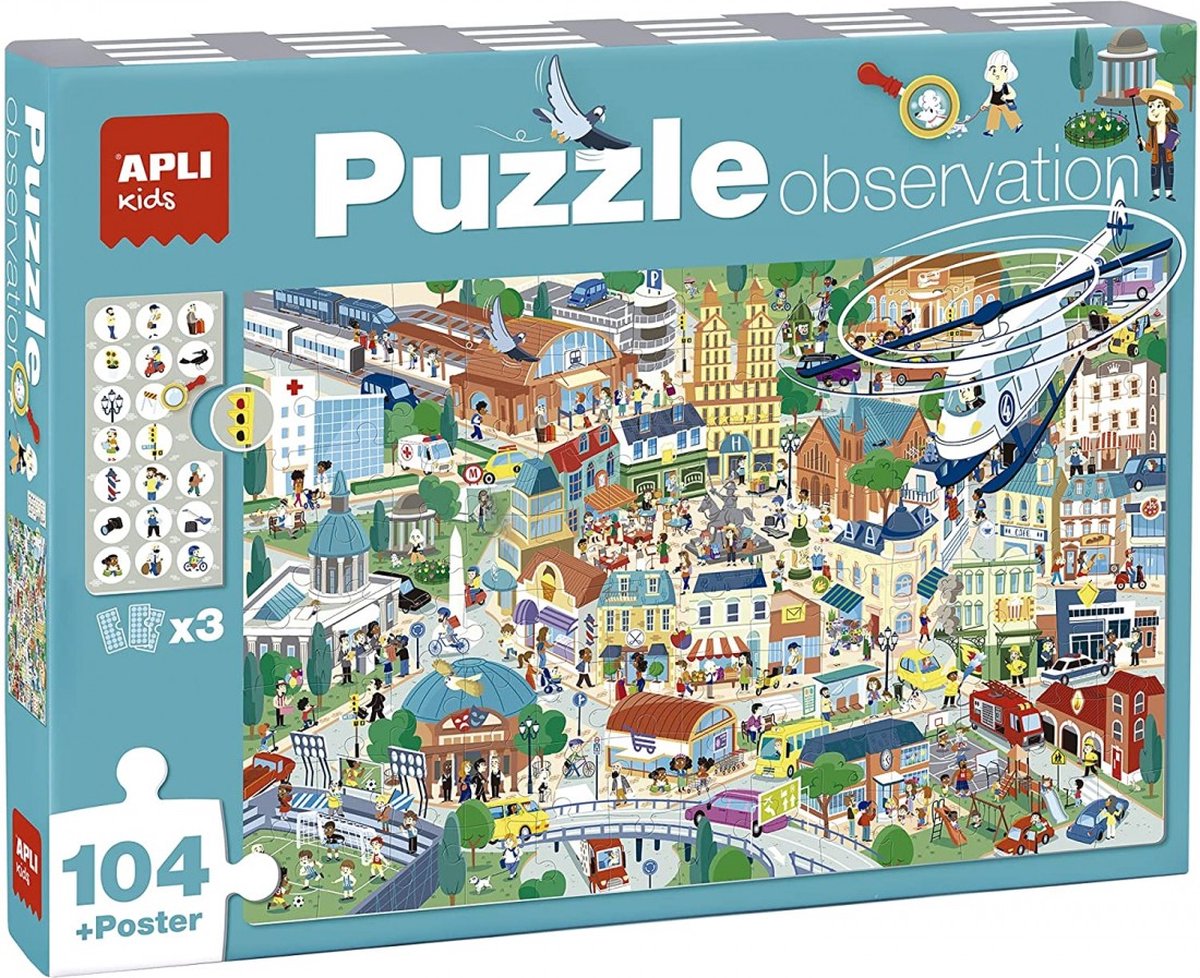 Apli kids - zoek en vind puzzel stad