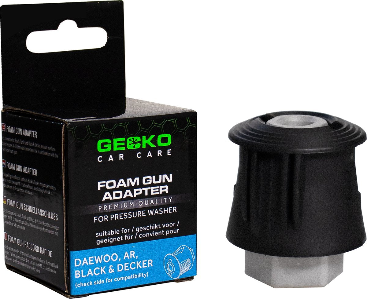 Gecko car care gecko foam gun adapter daewoo patriot ar* black decker