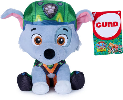 Paw patrol gund - de dino film-knuffel van rocky, officieel gelicentieerde knuffel, filmmerchandise 15,2 cm