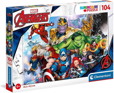Clementoni puzzle puzzle Super Color Avengers, 104st.