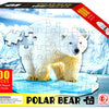 Puzzle con forma de oso polar, 100ud.
