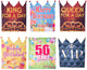 Eddy toys chair cover party birthday – party chair cover – party chair cover with crown – birthday chair decoration – random design - 50 x 50cm
