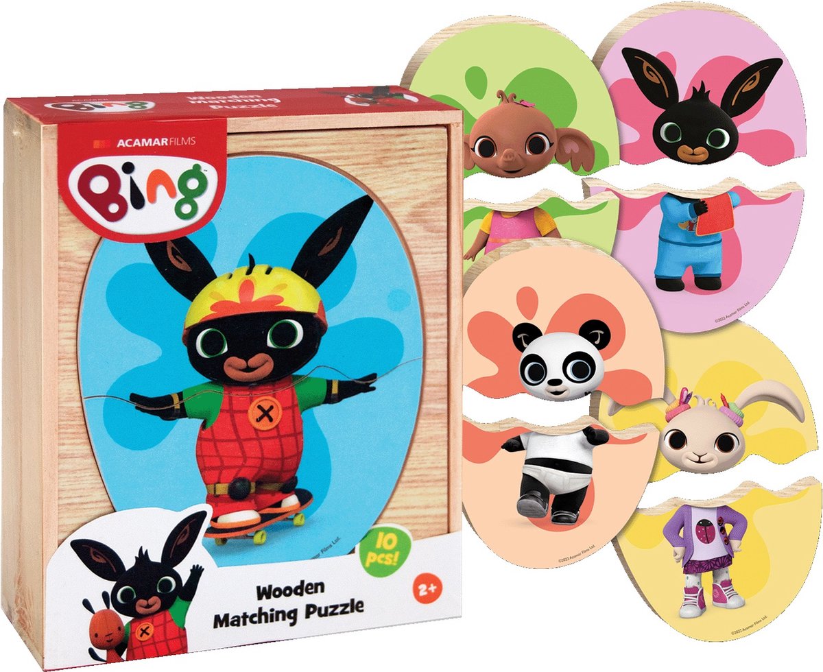 Bing Wooden Match Puzzle, 10st.