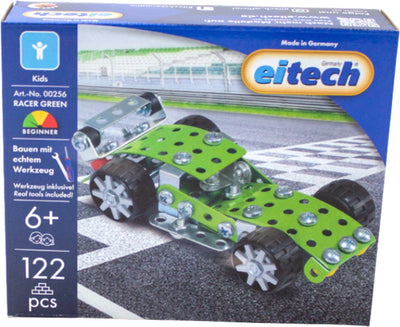 Caja de construcción Eitech ® – dtm racer green – 122 piezas – kit de construcción de metal con herramientas – juguetes de construcción – a partir de 6 años