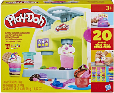 Playdoh juego de café con brillo arcoíris