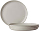 Mepal ontbijtbord silueta - 4 stuks - camping borden - nordic white