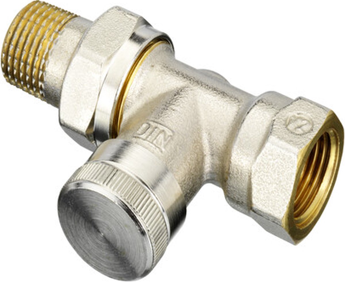 Válvula de pie Danfoss recta 1 2 - kvs = 2,50 m3 h - rlv15 m. opción de llenado y drenaje
