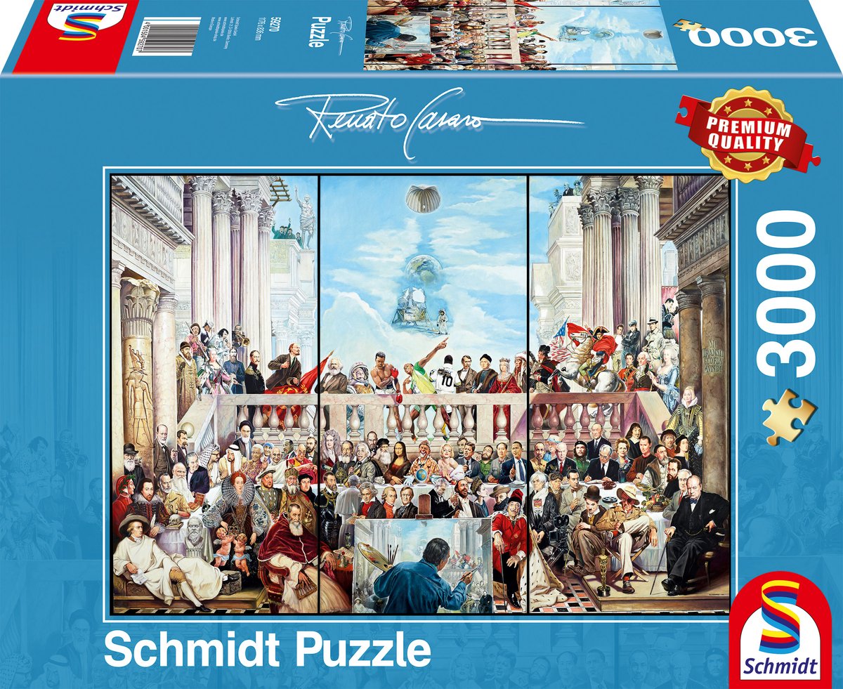 Schmidt - legpuzzel - zo vergaat de roem van de tijd - renato casaro - 3000 stukjes - volwassenen - vanaf 14 jaar