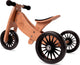 Bicicleta sin pedales de madera 2 en 1 Kinderfeets, triciclo de tamaño pequeño a plus - bambú
