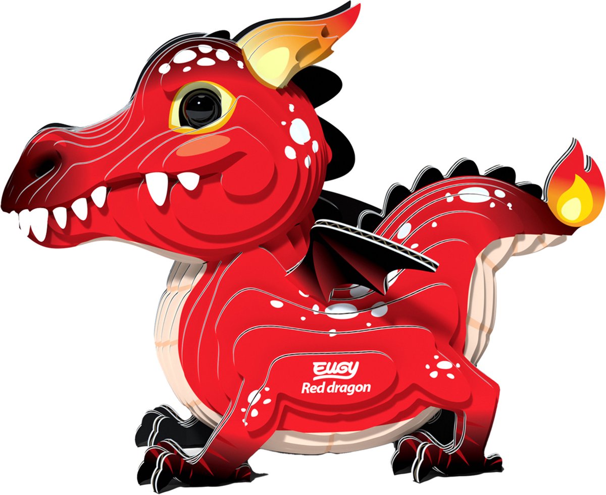 Puzzle 3d Eugy - drago - figure fantasy - durevole - collezionali tutti - 6 anni