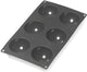 Lékué bakvorm 6 halve bollen - siliconen - black