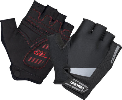 Gripgrab - supergel padded korte vinger zomer fietshandschoenen - zwart - unisex - maat xl