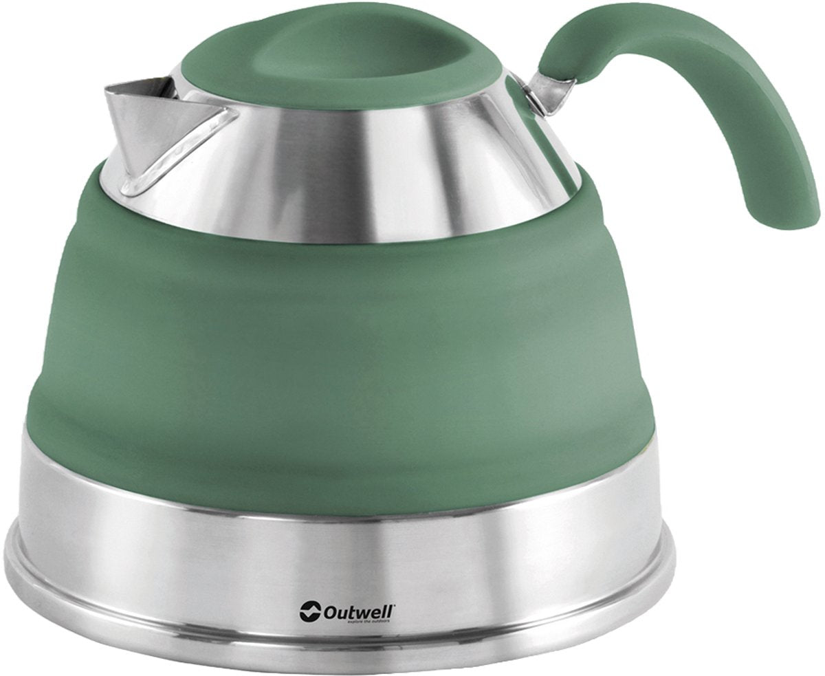 Outwell inklapbare waterketel 1,5l - fluitketels - shadow green
