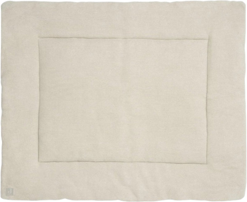 Jollein - tappeto per box 75x95 cm - tappeto da gioco per bambini - maglia basic - nocciola