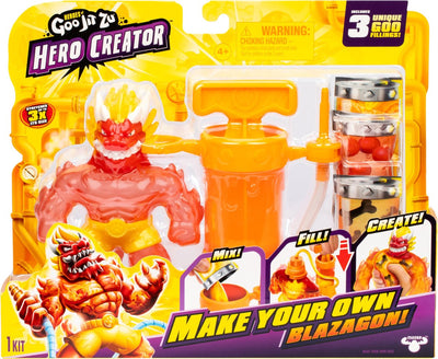 Goo jit zu eroi del creatore di eroi blazagon - figura fai da te con camera del creatore
