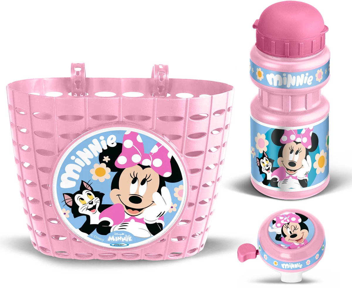 Stamp disney accessoiresset minnie roze blauw 3-delig