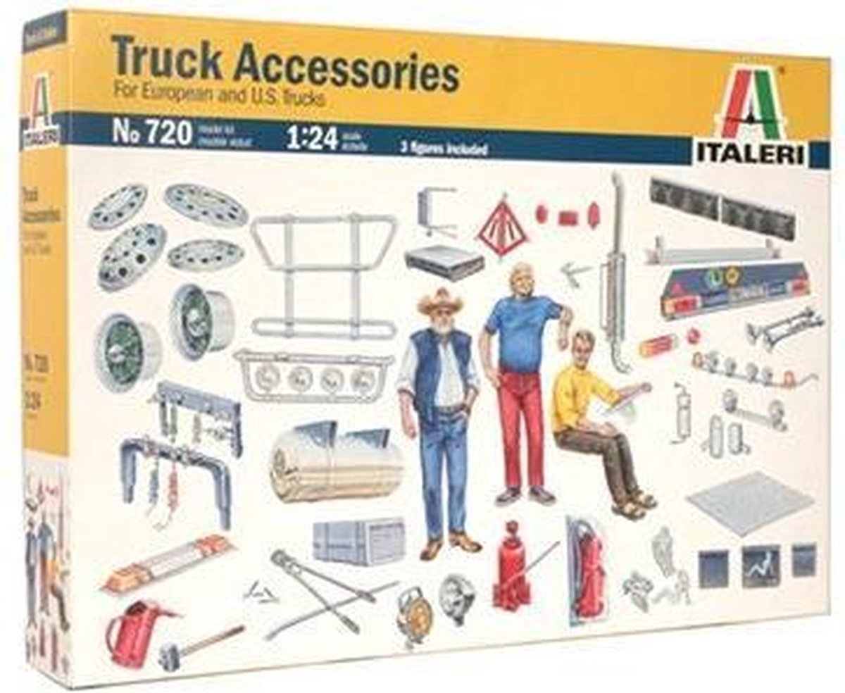 Italeri model kit veicoli militari - 0720 accessori camion plastica - 1:24 - kit modello