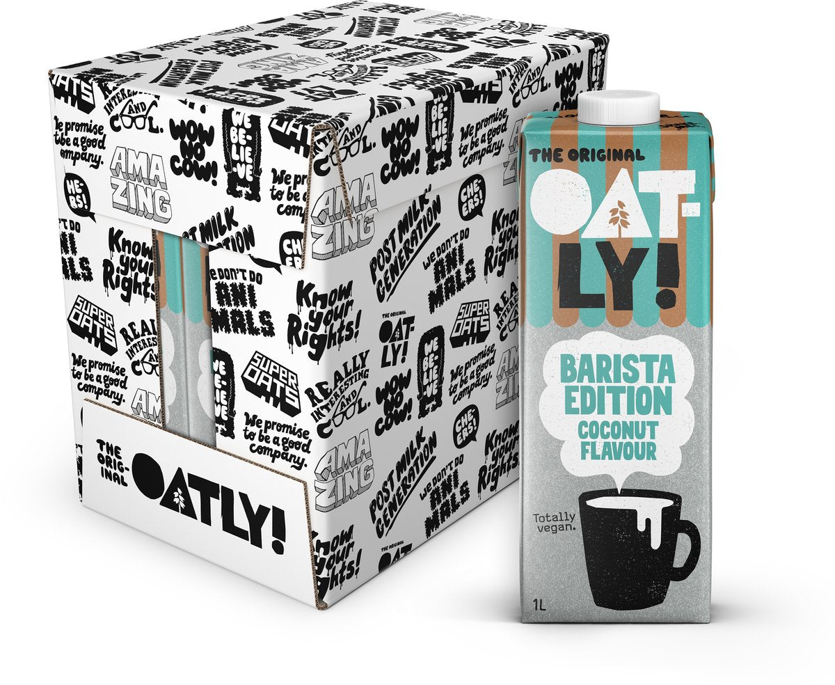 Oatly avena barista edición coco - pack económico 6 x 1l