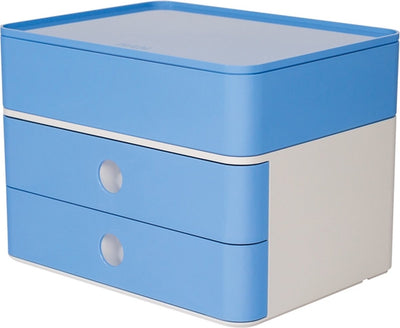 Han smart-box plus - allison - 2 cajones + caja - blanco azul claro - ha-1100-84