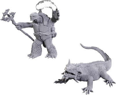 Las maravillosas miniaturas de Wizkids d d nolzur tortuga druida forma salvaje lagarto gigante